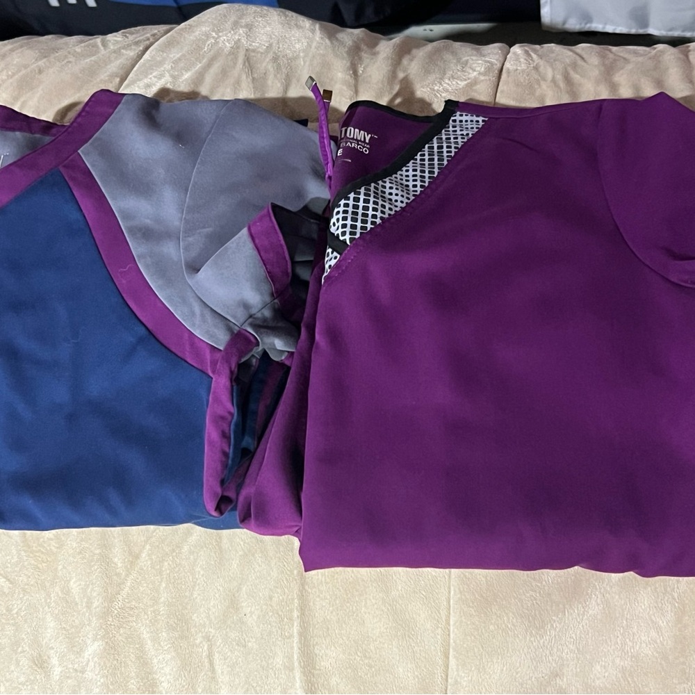 Purple and Blue Grey's Anatomy Scrubs